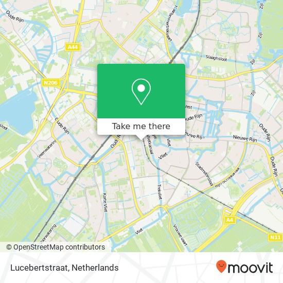 Lucebertstraat, Lucebertstraat, 2321 Leiden, Nederland map