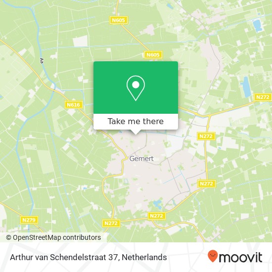 Arthur van Schendelstraat 37, 5421 RE Gemert Karte