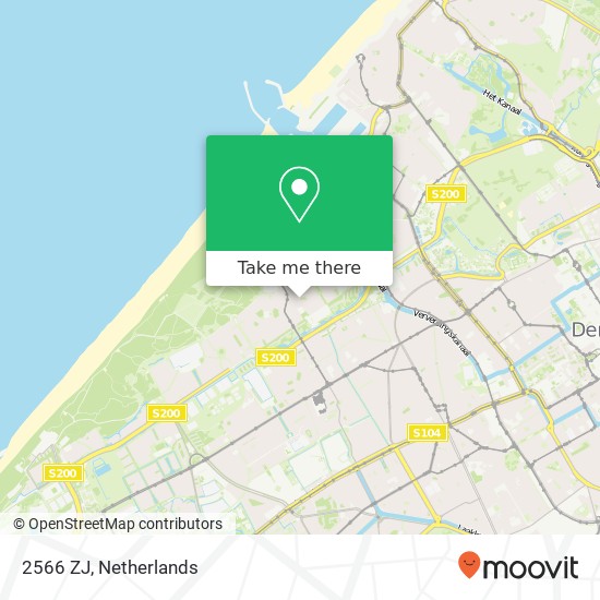 2566 ZJ, 2566 ZJ Den Haag, Nederland map
