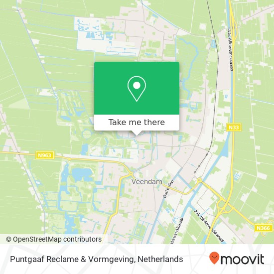 Puntgaaf Reclame & Vormgeving, Pottenbakkersstraat 13 map