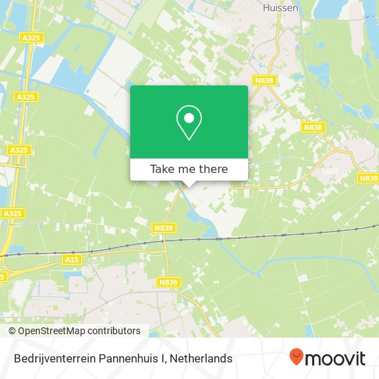 Bedrijventerrein Pannenhuis I Karte
