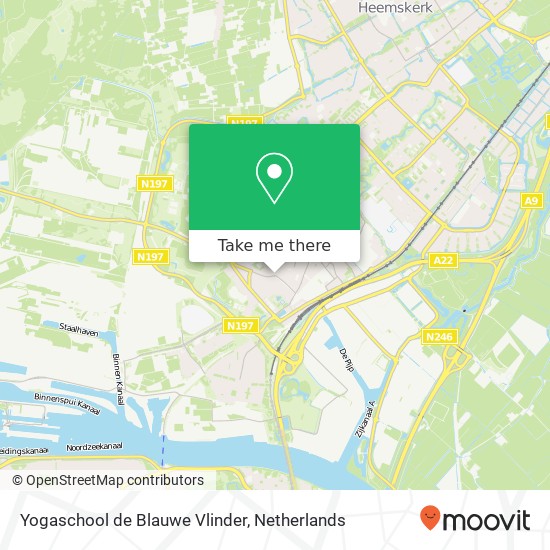 Yogaschool de Blauwe Vlinder, Groenelaan 3 map