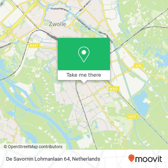 De Savornin Lohmanlaan 64, 8014 AP Zwolle map