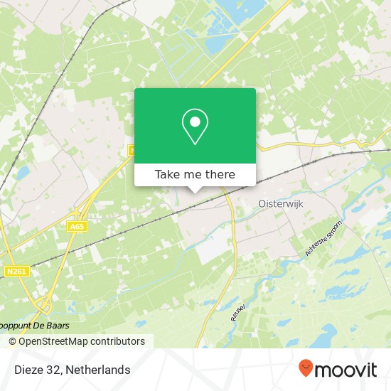 Dieze 32, 5061 NA Oisterwijk map