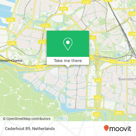 Cederhout 89, 2994 HC Barendrecht map