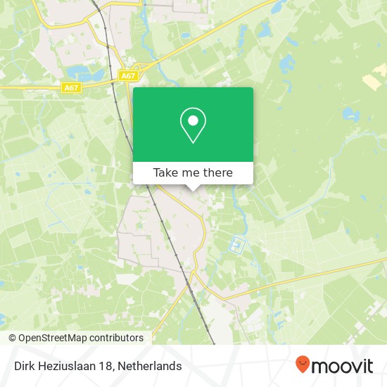 Dirk Heziuslaan 18, 5591 AB Heeze map