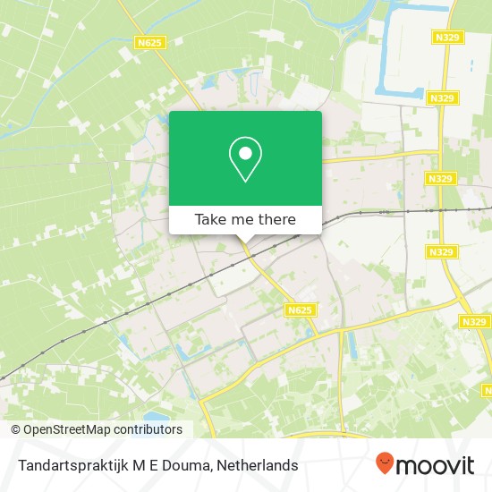 Tandartspraktijk M E Douma, Hertogin Johannasingel 3 map