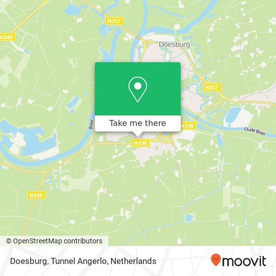 Doesburg, Tunnel Angerlo map