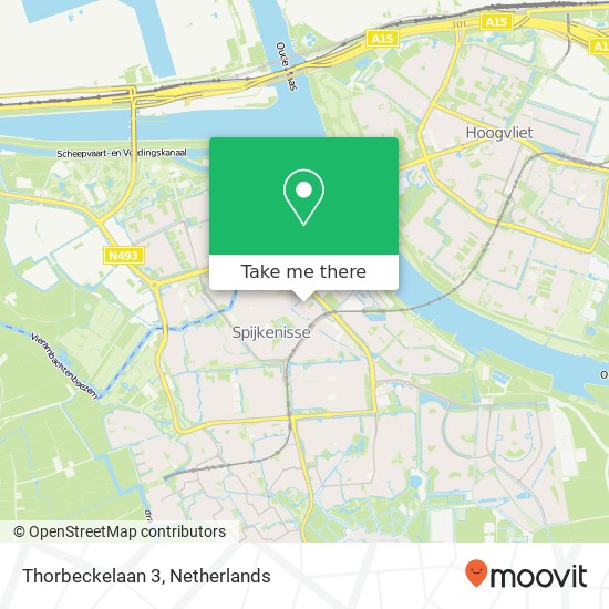 Thorbeckelaan 3, 3201 WJ Spijkenisse map