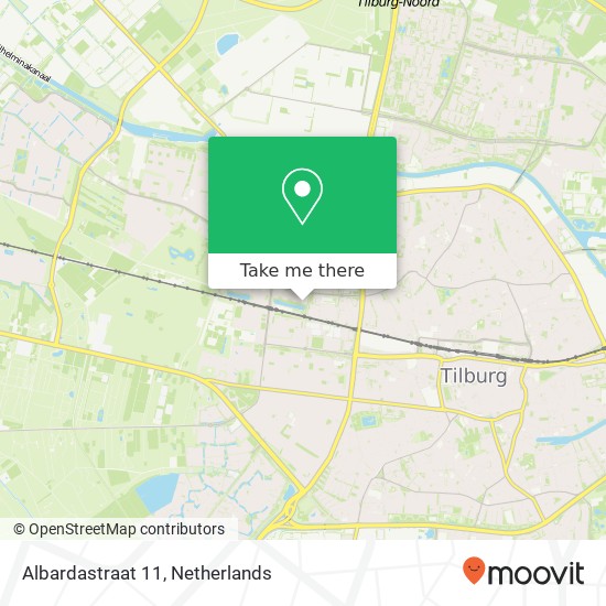 Albardastraat 11, 5042 RB Tilburg map