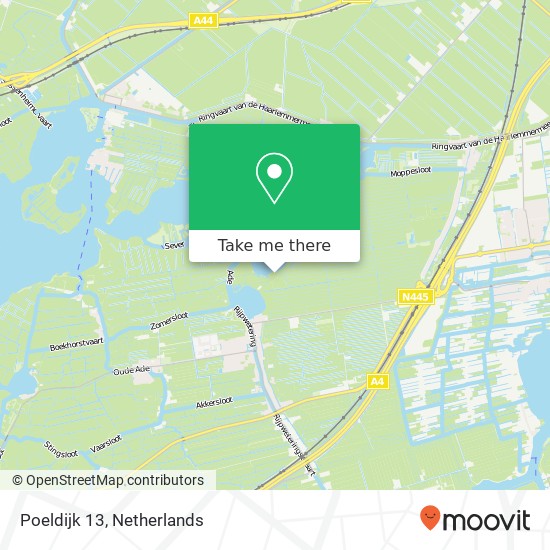 Poeldijk 13, 2375 NE Rijpwetering map