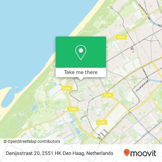 Denijsstraat 20, 2551 HK Den Haag map