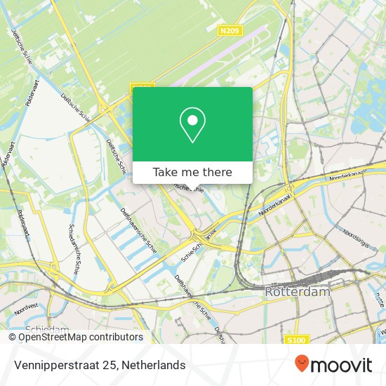 Vennipperstraat 25, Vennipperstraat 25, 3042 XJ Rotterdam, Nederland map