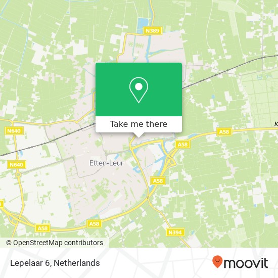 Lepelaar 6, 4872 CS Etten-Leur map