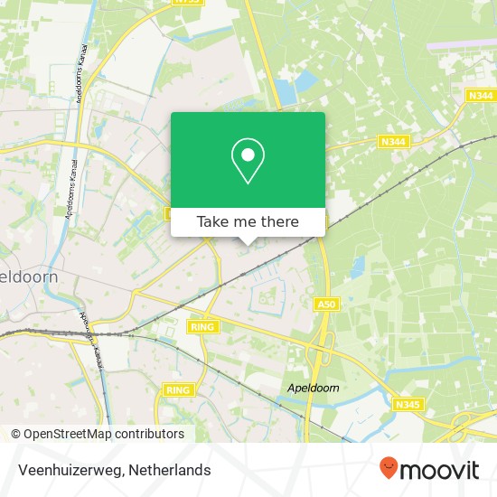 Veenhuizerweg, Veenhuizerweg, Apeldoorn, Nederland map