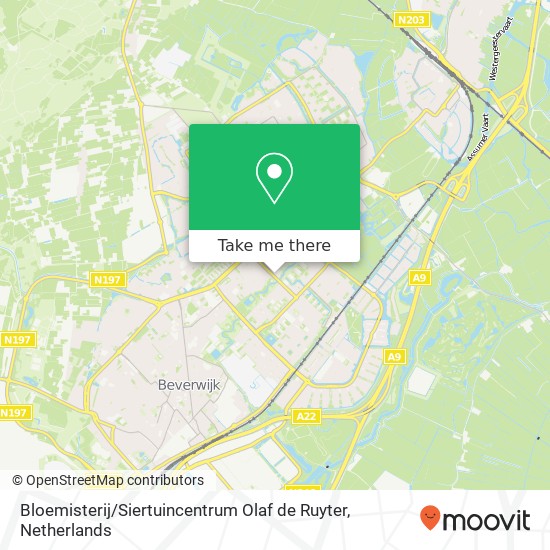 Bloemisterij / Siertuincentrum Olaf de Ruyter, Duitslandlaan 9 map