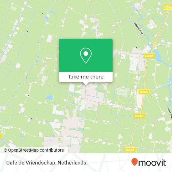 Café de Vriendschap, Dorpsstraat 52 map