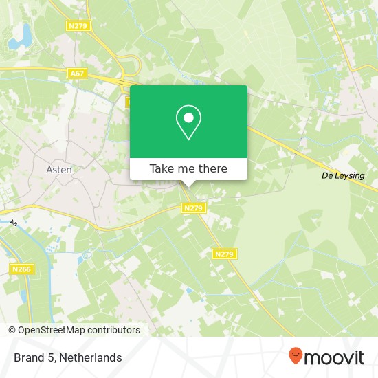 Brand 5, 5721 ST Asten map