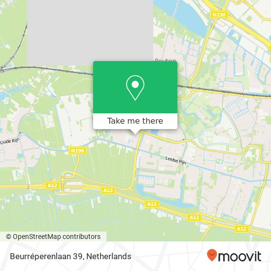 Beurréperenlaan 39, Beurréperenlaan 39, 3452 DC Utrecht, Nederland Karte