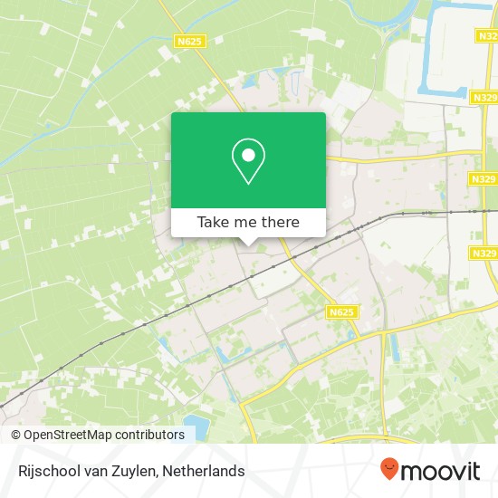 Rijschool van Zuylen, Hoefstraat 10A map