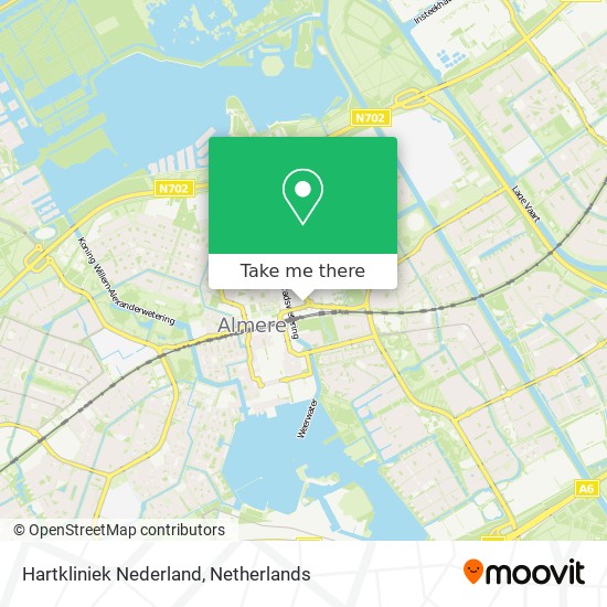 Hartkliniek Nederland map
