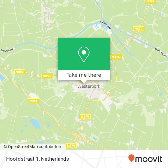 Hoofdstraat 1, 9431 AB Westerbork map