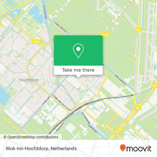 Wok-Inn Hoofddorp, Kruisweg 969 map