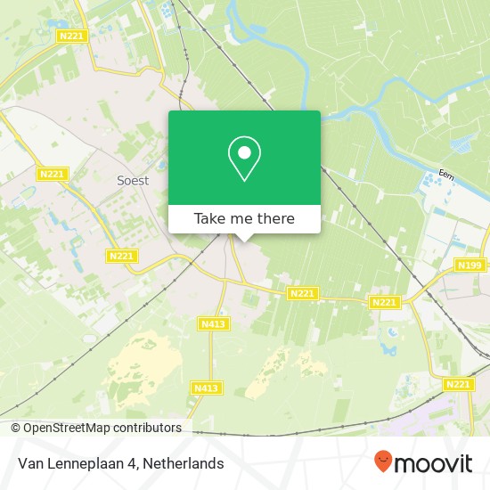 Van Lenneplaan 4, 3768 XK Soest map