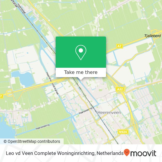 Leo vd Veen Complete Woninginrichting, Leeuwarderstraatweg 6 map