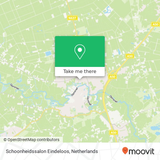 Schoonheidssalon Eindeloos, Van Rijckevorsel van Kessellaan 15 map