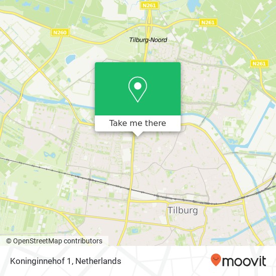 Koninginnehof 1, 5046 PC Tilburg map
