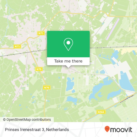 Prinses Irenestraat 3, 6024 BB Budel-Dorplein map