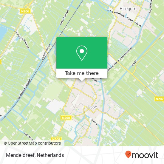 Mendeldreef, Mendeldreef, 2163 Lisse, Nederland map