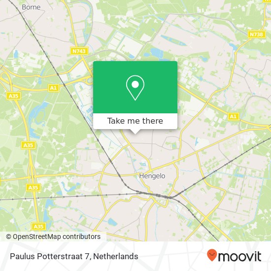 Paulus Potterstraat 7, 7556 GE Hengelo map