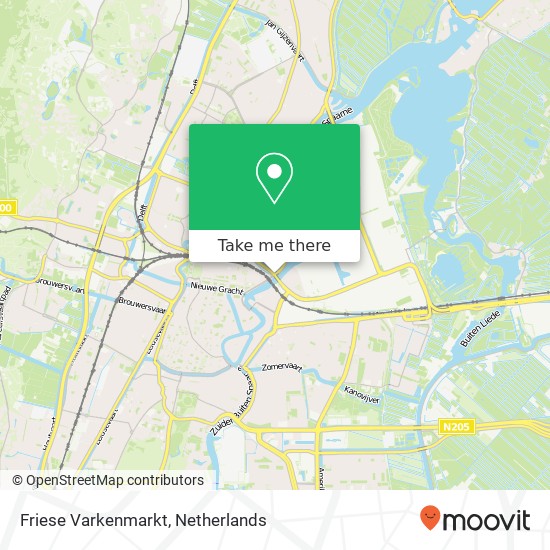 Friese Varkenmarkt, 2021 Haarlem Karte