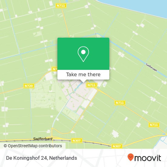 De Koningshof 24, 8255 DC Swifterbant map