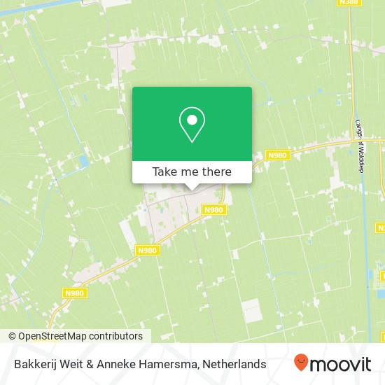 Bakkerij Weit & Anneke Hamersma, Hoofdstraat 112 Karte