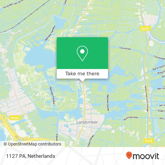 1127 PA, 1127 PA Den Ilp, Nederland map