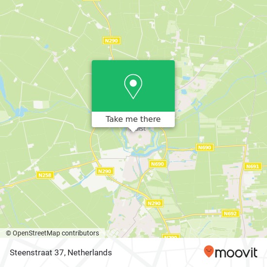 Steenstraat 37, Steenstraat 37, 4561 AR Hulst, Nederland map