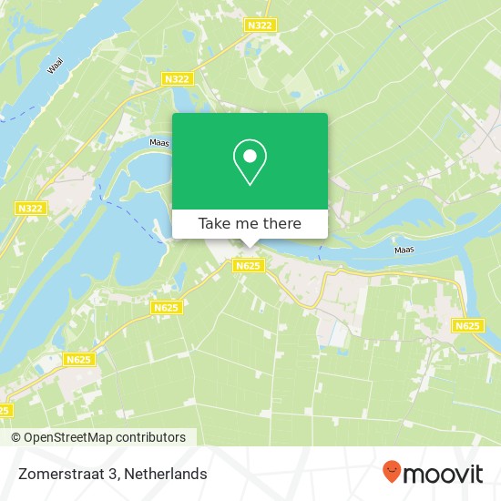 Zomerstraat 3, 5397 GH Lith map