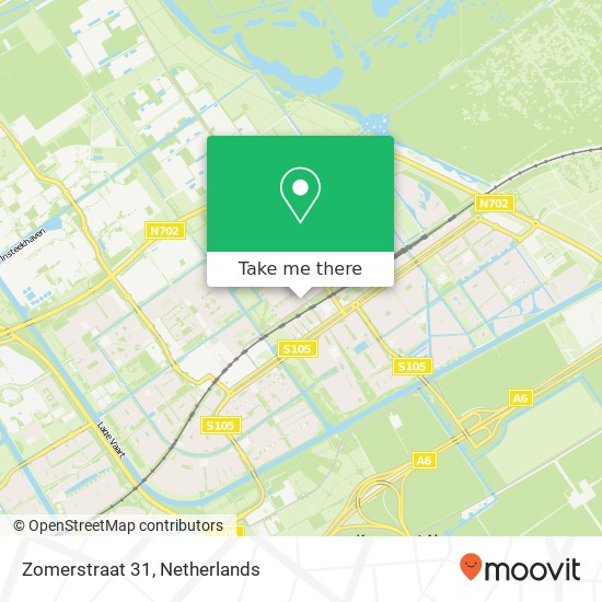 Zomerstraat 31, 1335 GK Almere-Buiten map
