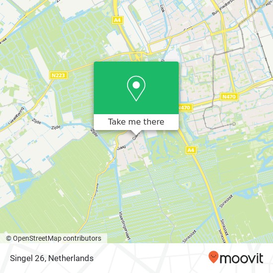 Singel 26, 2636 CS Schipluiden map
