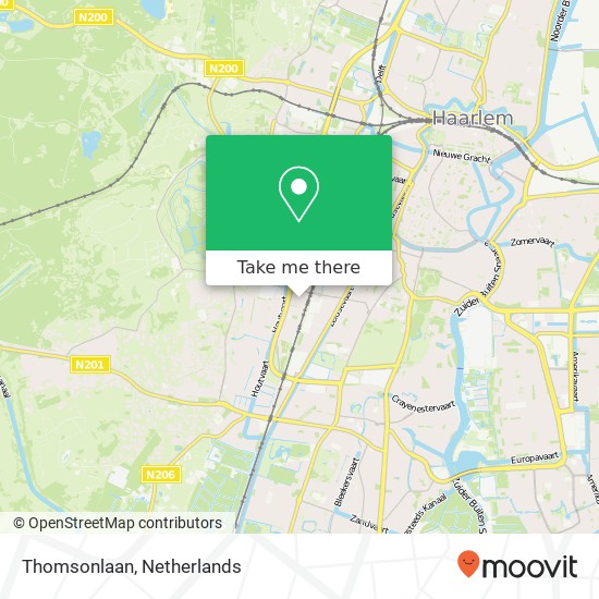 Thomsonlaan, 2014 TW Haarlem map