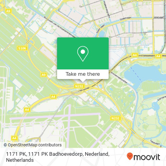 1171 PK, 1171 PK Badhoevedorp, Nederland map