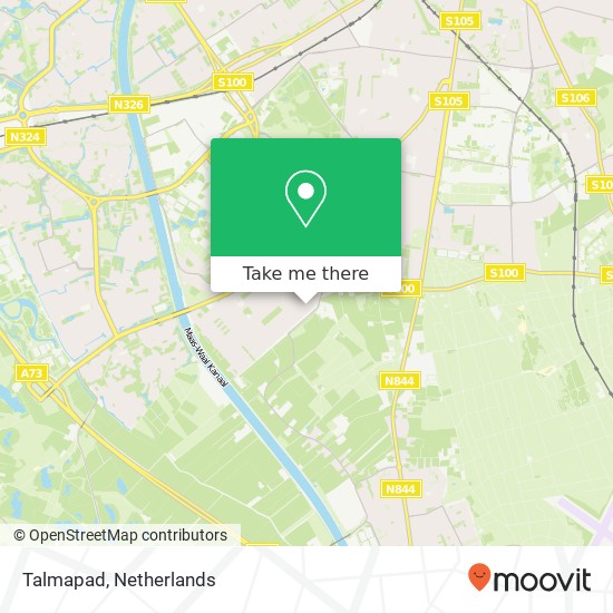 Talmapad, 6535 WN Nijmegen Karte