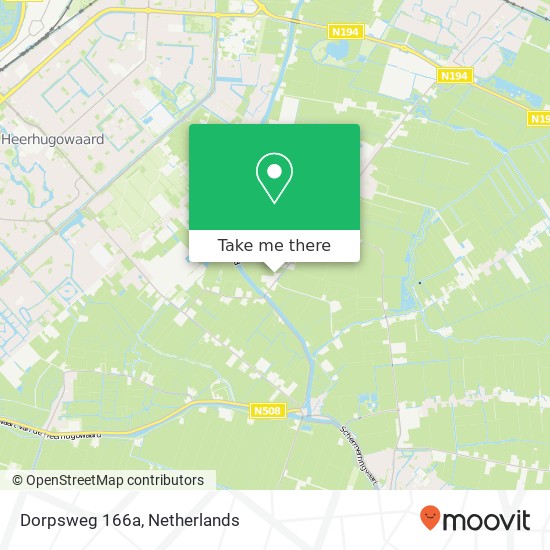 Dorpsweg 166a, 1711 RN Hensbroek map