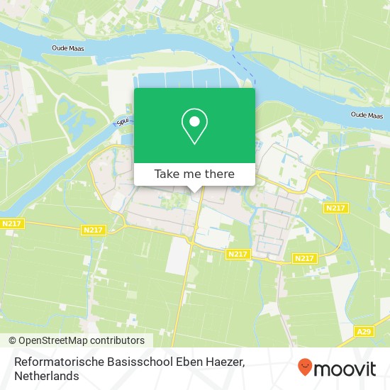 Reformatorische Basisschool Eben Haezer, Laningpad 3 map