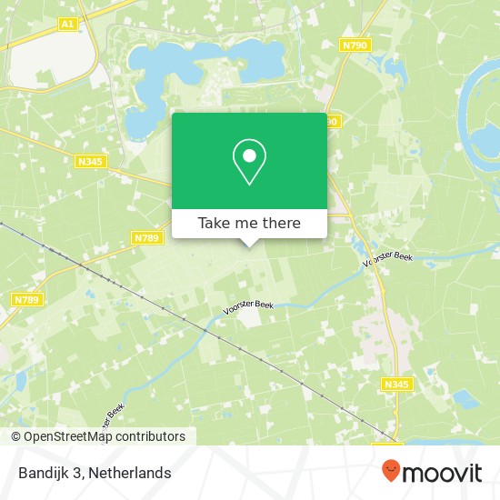 Bandijk 3, 7383 ED Voorst map