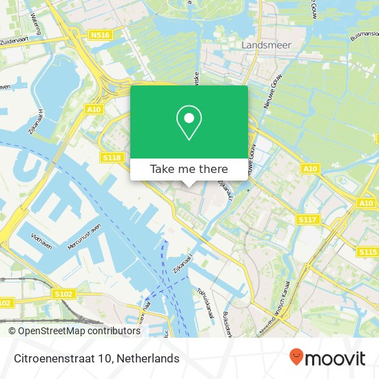 Citroenenstraat 10, 1033 LK Amsterdam map