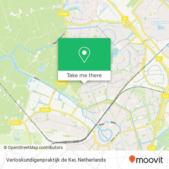 Verloskundigenpraktijk de Kei, Elly Takmastraat map